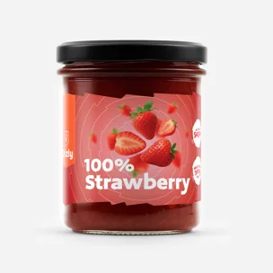 100% truskawka bez dodatku cukru z extra kawałkami owoców