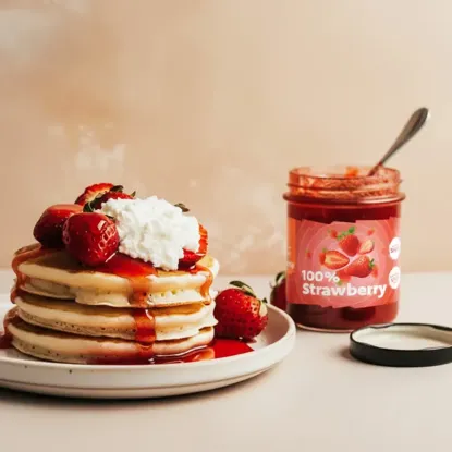 100% truskawka bez dodatku cukru z extra kawałkami owoców