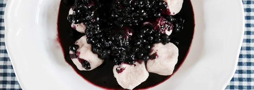 Pierogi serowe z mąki gryczanej