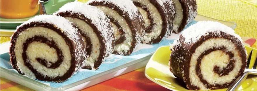 Niewypieczona rolka kokosowa