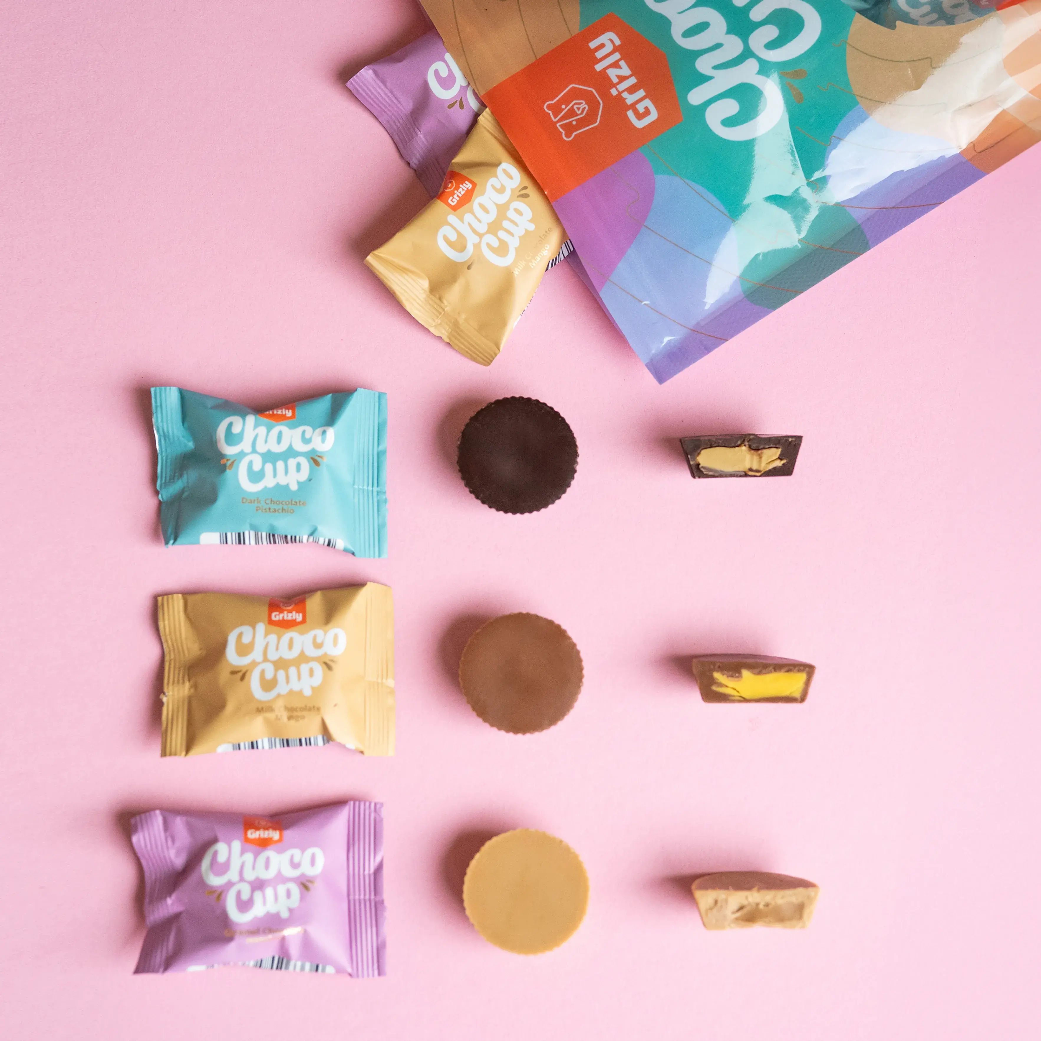 Mini rożki z białą czekoladą