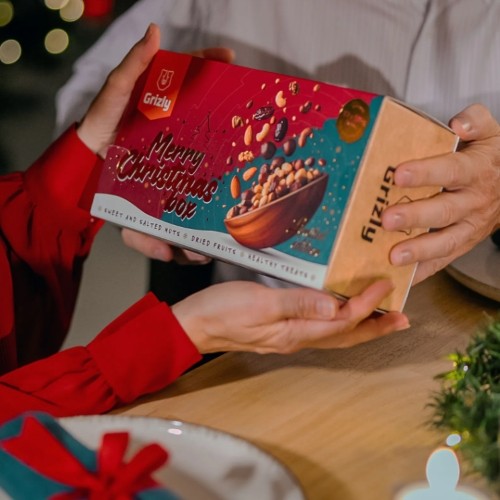 Świąteczny prezent Christmas box Grizly