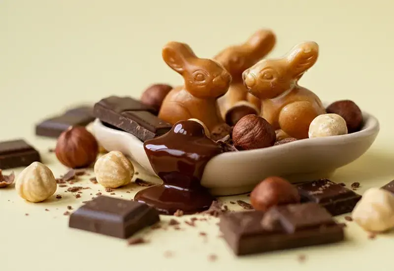 Czekoladowe zajączki z nadzieniem