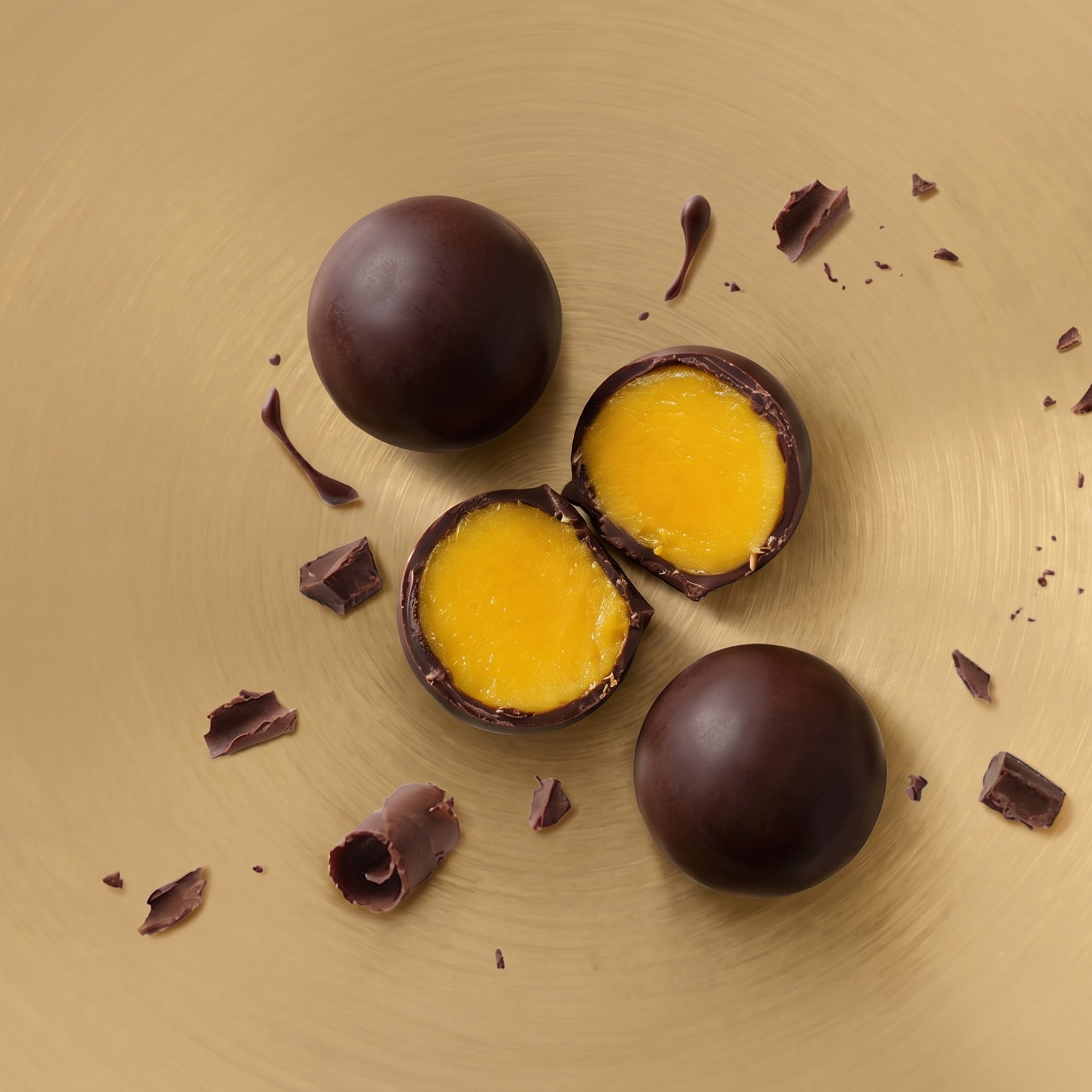 Kulki mango w ciemnej czekoladzie