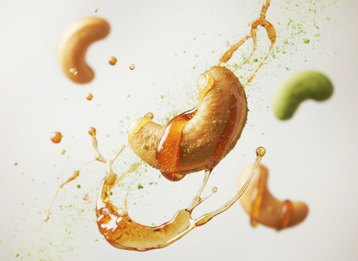 Orzechy nerkowca wasabi z syropem daktylowym