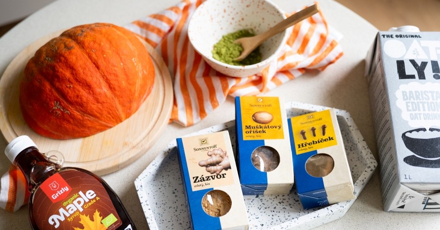 Matcha tea Grizly – Matcha pumpkin spice latte składniki