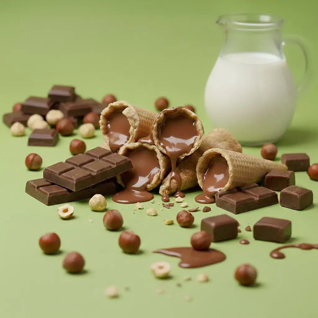 Mini rożki laskowo-orzechowe