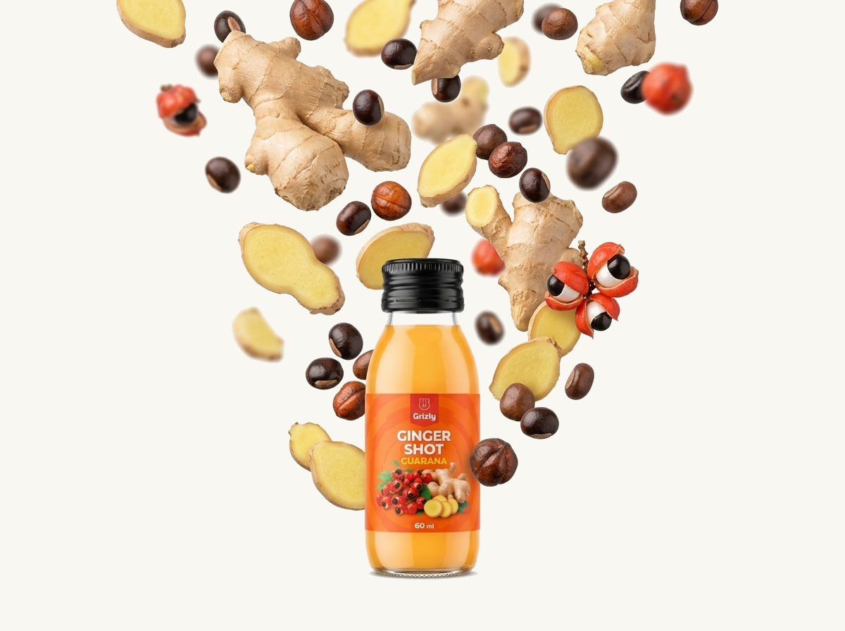 GRIZLY Ginger shot Guarana