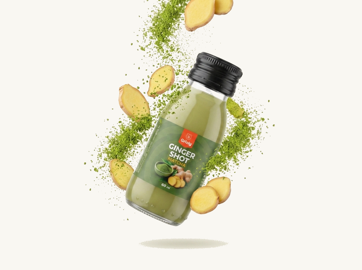 Szczegóły GRIZLY Ginger shot Matcha