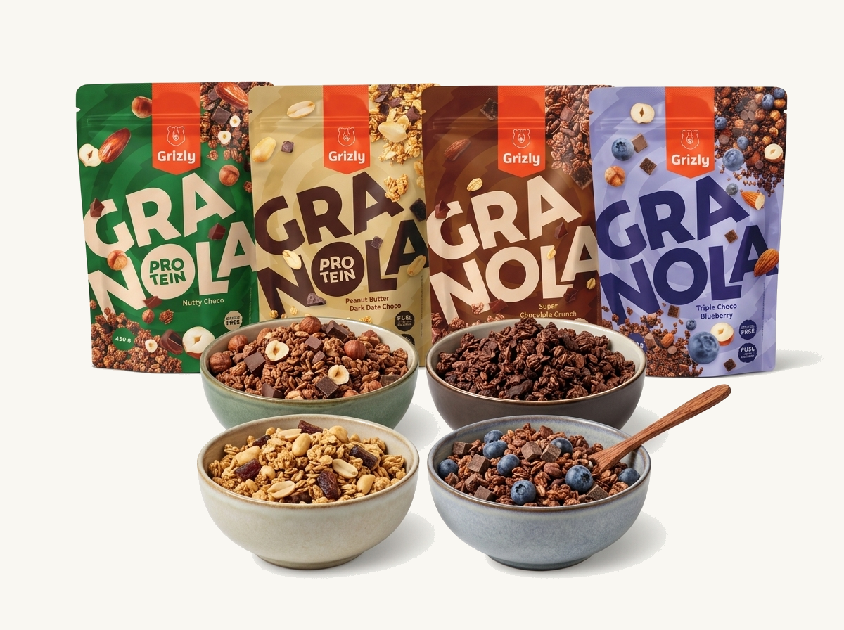 granola w dłoni