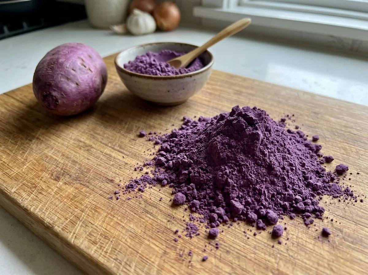 Naleśniki z ube latte
