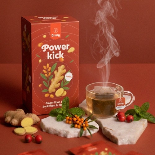 Herbata imbirowa Power Kick Grizly