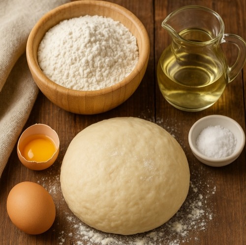 Składniki na ciasto do strucli – przepis Grizly