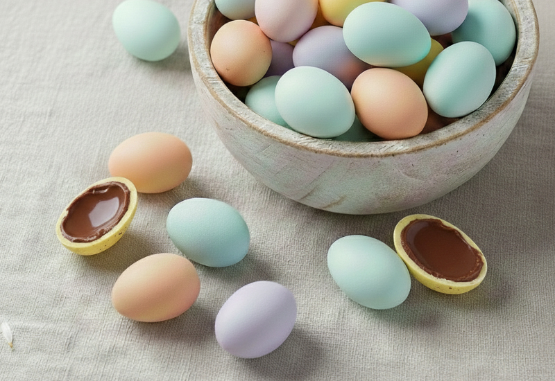 Wielkanocne czekoladowe jajeczka