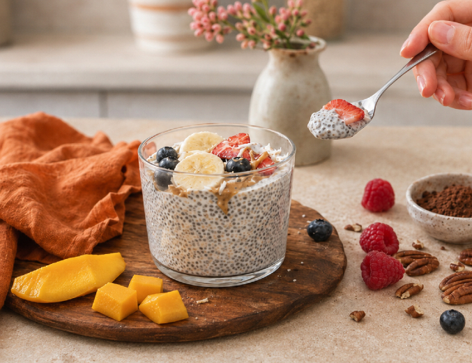 Dopieszczony chia pudding