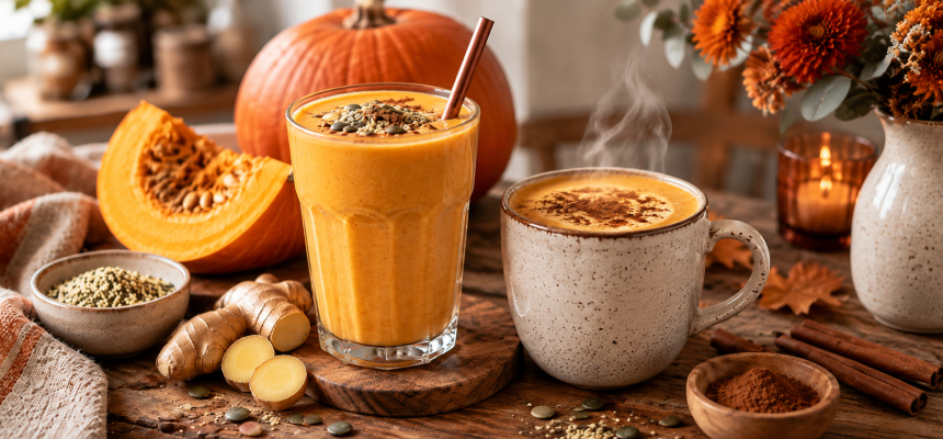 Koktajl z dynią i imbirem: Przepis na smoothie i ciepły napój