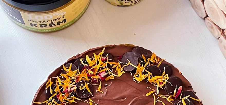 Wegański pistacjowy sernik