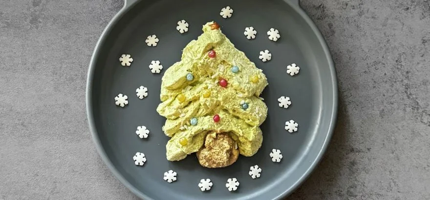 Chrupiące śnieżne choinki