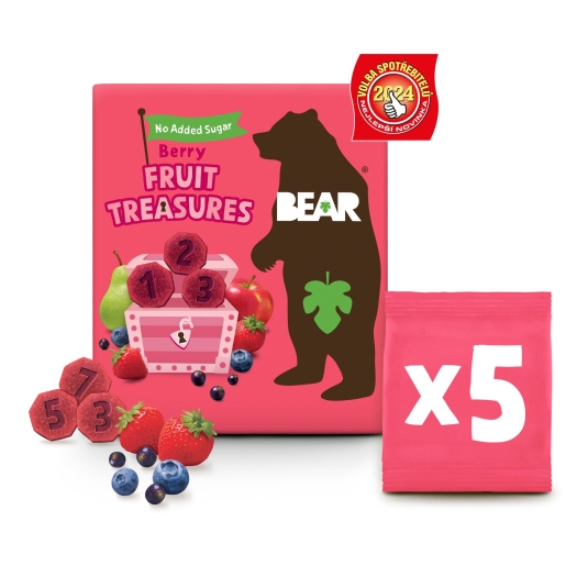 Bear Fruit Skarby Berry truskawka i borówka 5x20 g