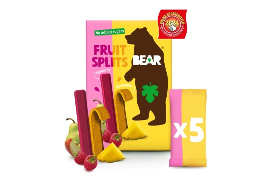 BEAR Fruit Splits malina i ananas 5x20g