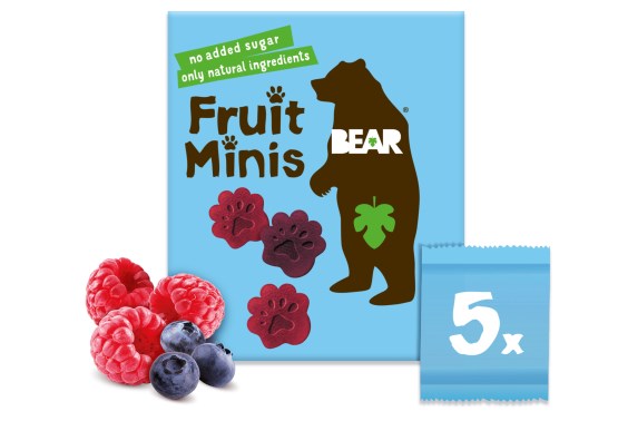 BEAR Minis owoc malina i jagoda 20gx5