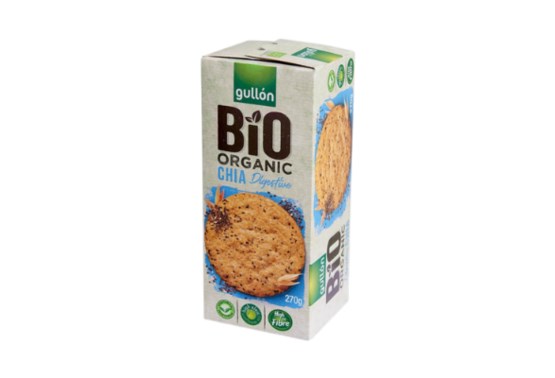 BIO Ciastka digestive z płatkami zbożowymi i nasionami chia 270 g