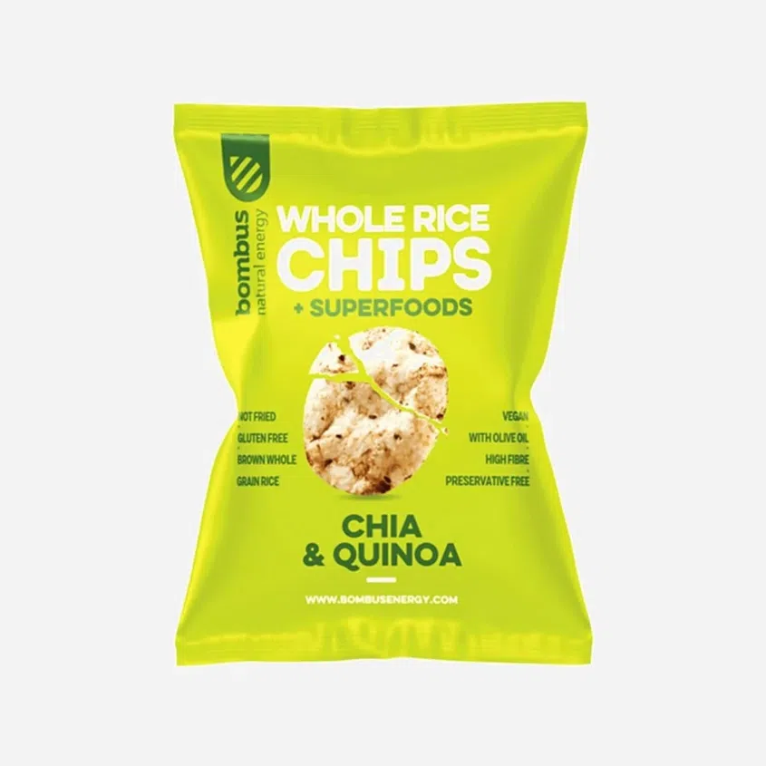 Chipsy ryżowe z nasionami chia & quinoa