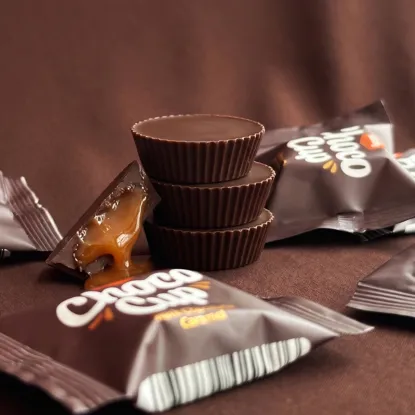 Choco Cups ciemna czekolada z karmelem