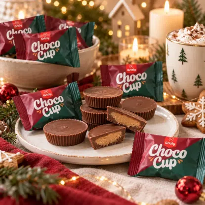 Choco Cups Merry Xmas pierniczek (12 szt.)