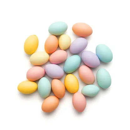 Chrupiące kolorowe mini jajeczka