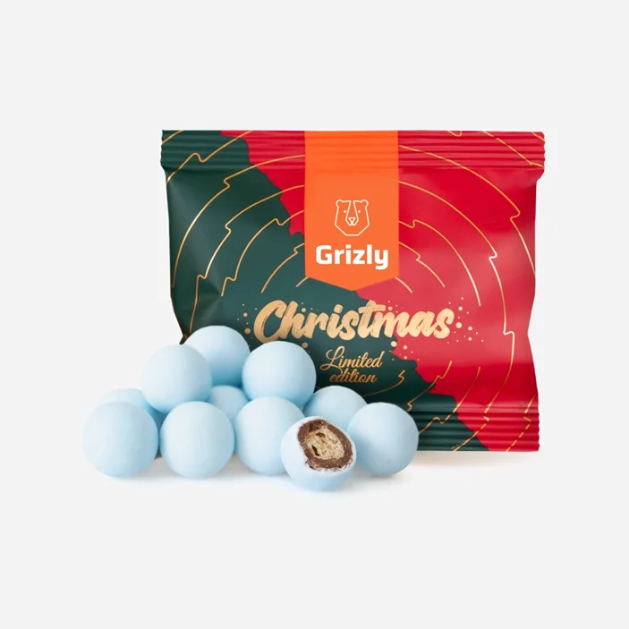 Chrupiące śnieżne kulki niebieskie