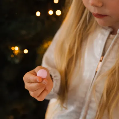 Chrupiące śnieżne kulki różowe