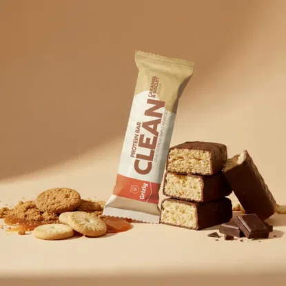 CLEAN Baton proteinowy o smaku ciasteczek i karmelu