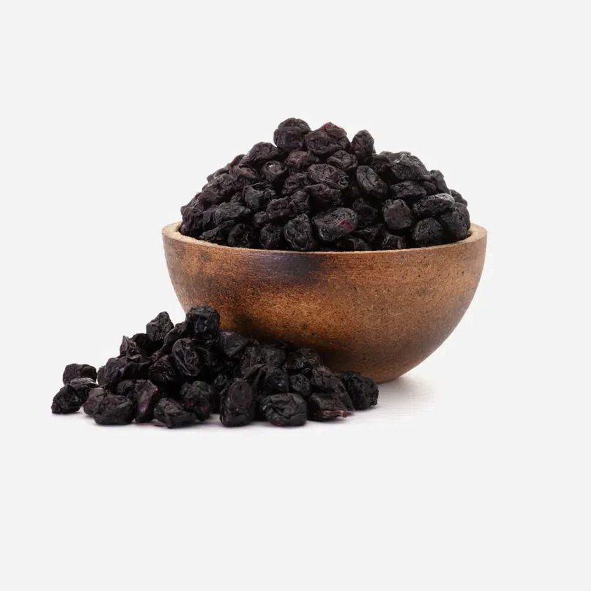 Czarne jagody leśne suszone