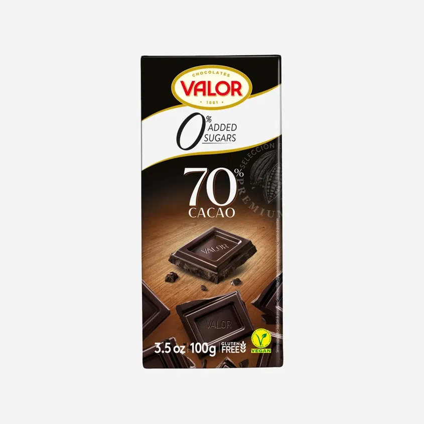 Czekolada bez cukru, bezglutenowa gorzka 70%