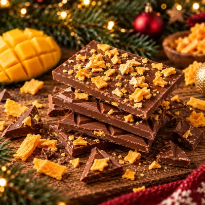 Czekolada mleczna z liofilizowanym mango
