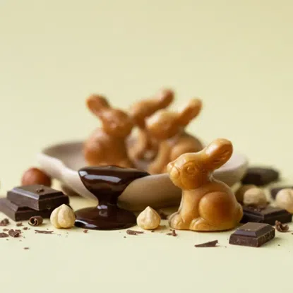 Czekoladowe zajączki z nadzieniem