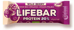 Lifefood Lifebar Protein Owoce leśne BIO RAW 47 g