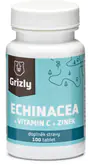 GRIZLY Echinacea z witaminą C i cynkiem 100 tabletek