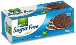 Gullón Dark Choc digestive biscuits ciastka bez cukru z czekoladą 270 g