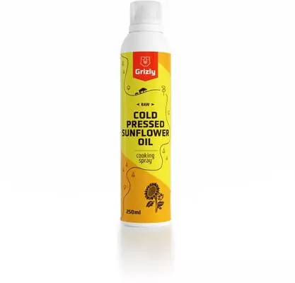 GRIZLY Olej słonecznikowy w sprayu RAW 250 ml