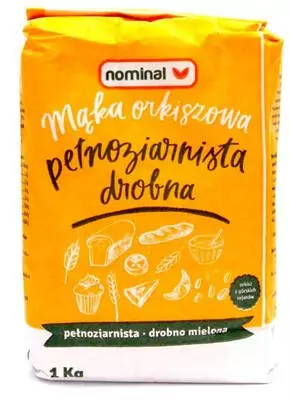 Nominal Mąka Orkiszowa Pełnoziarnista Drobna 1 kg