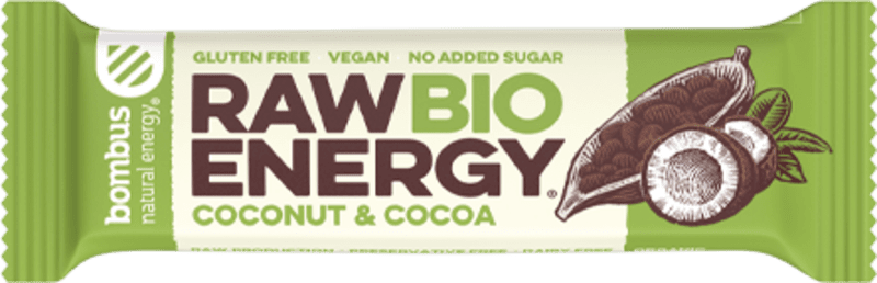 Bombus BIO RAW ENERGY kokos i kakao 50 g