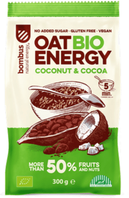 BOMBUS Owsianka kokos - kakao, bezglutenowa BIO 300 g