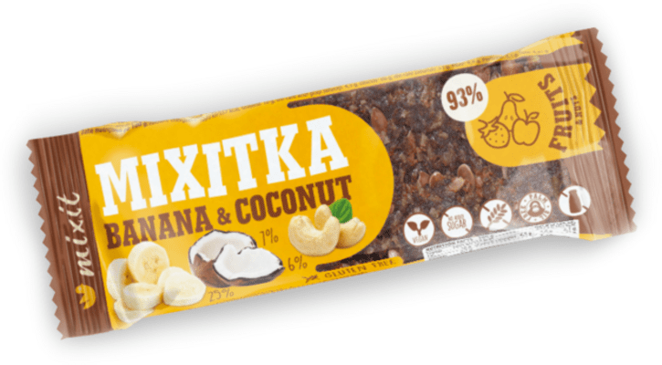 Mixit Baton bezglutenowy Mixitka 50 g - banan i kokos