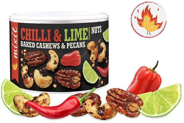 Mixit Chilli & Lime Nuts - pieczone orzechy o smaku habanero z limetką 150 g