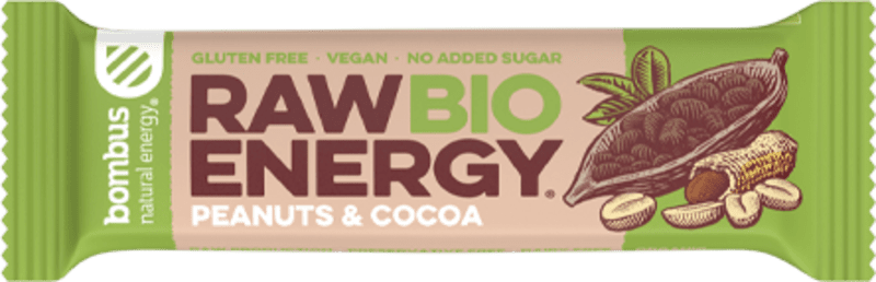 Bombus BIO ENERGY orzeszki ziemne i kakao 50 g