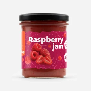 Dżem malinowy z extra kawałkami owoców