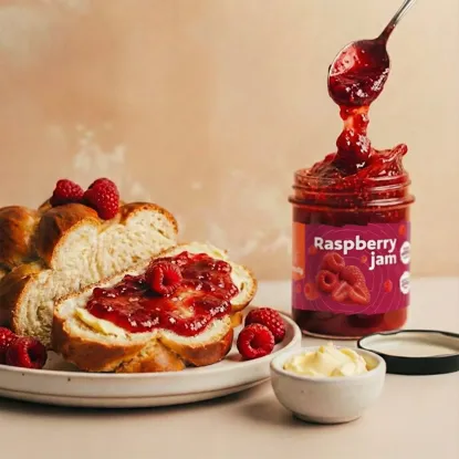 Dżem malinowy z extra kawałkami owoców