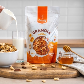 Granola orzechowa z miodem